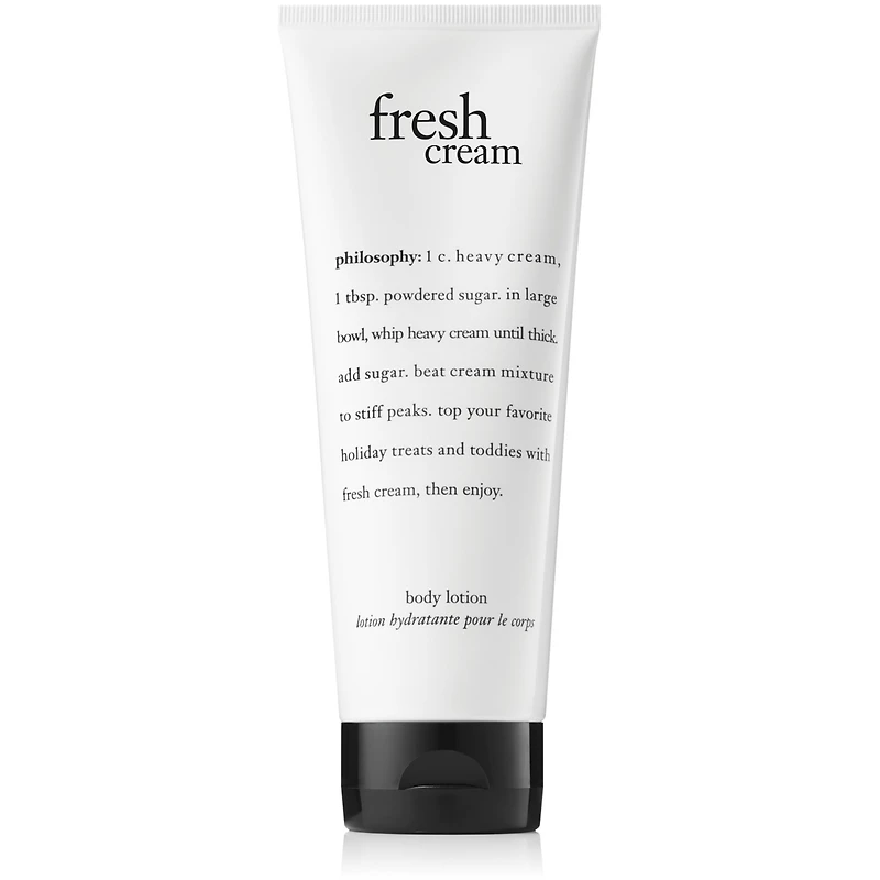 fresh cream body lotion for women, lightweight, conditioning & moisturizing