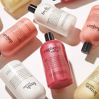 shampoing, gel douche et bain moussant fresh cream pour femme, nettoie, revitalise, adoucit la peau & les cheveux