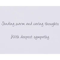 Papyrus Sympathy Card (Warm and Caring Thoughts)