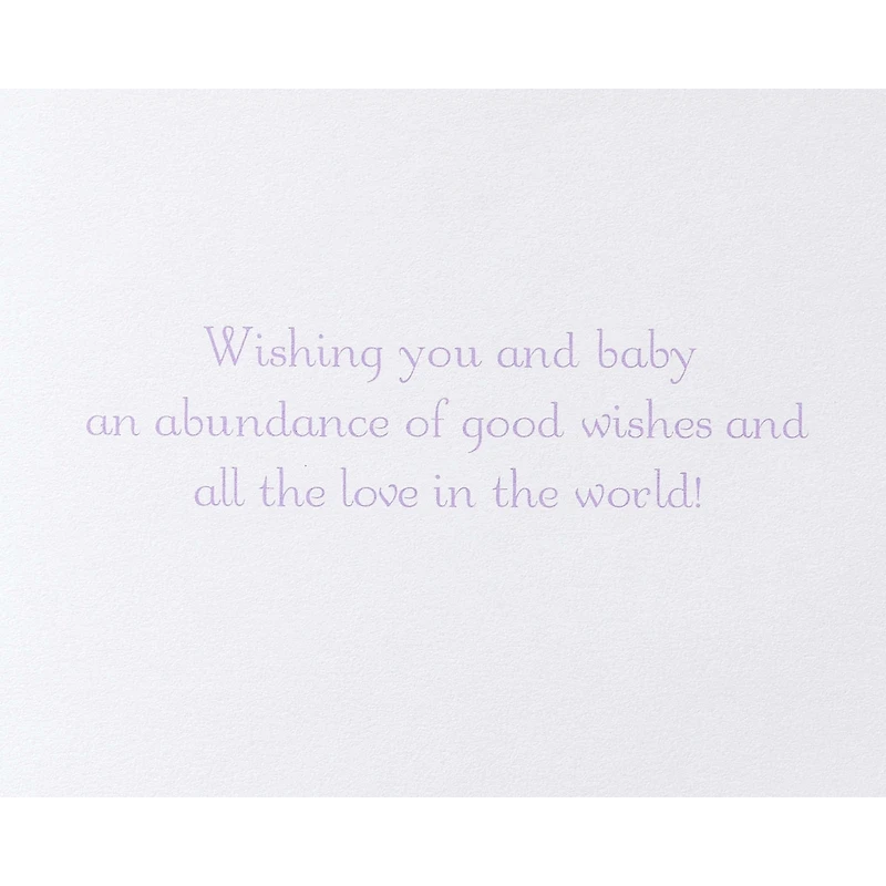 Papyrus Baby Shower Card (Abundance of Good Wishes)