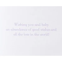 Papyrus Baby Shower Card (Abundance of Good Wishes)