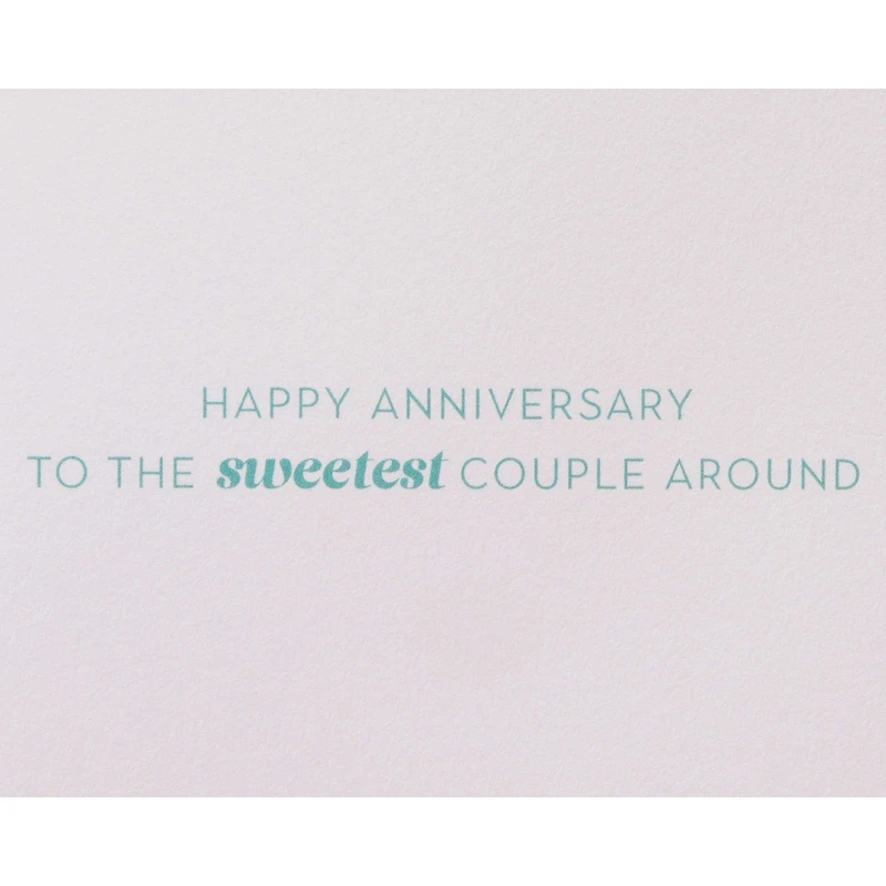 Carte d'anniversaire pour couple Papyrus (Le plus beau des couples)