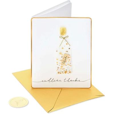 Papyrus Blank Thank You Card (Message in a Bottle)