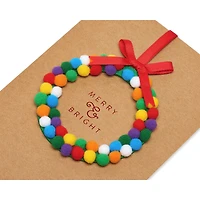 Carte de Noël avec ornement détachable (Plaisir et joie)