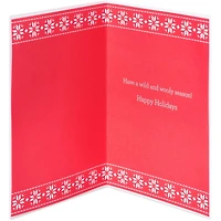 Carte des Fêtes amusantes (Lama fait à la main)