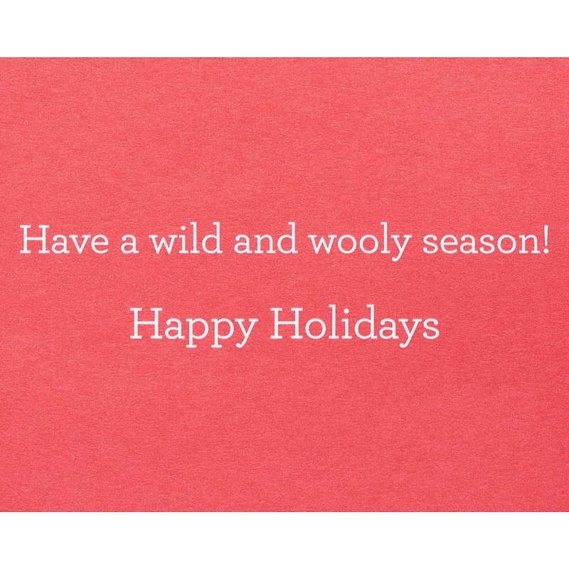 Carte des Fêtes amusantes (Lama fait à la main)