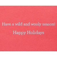 Carte des Fêtes amusantes (Lama fait à la main)