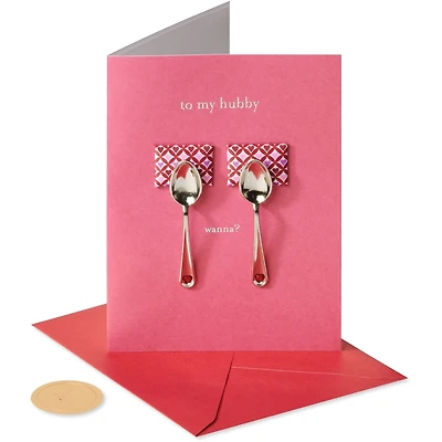 Funny Valentine’s Day Card for Husband (Spoons)