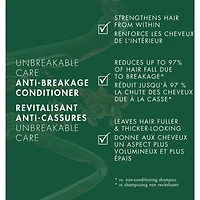 Revitalisant Épaississant pour cheveux fins et clairsemés Nexxus Unbreakable Care™ avec kératine, collagène, biotine