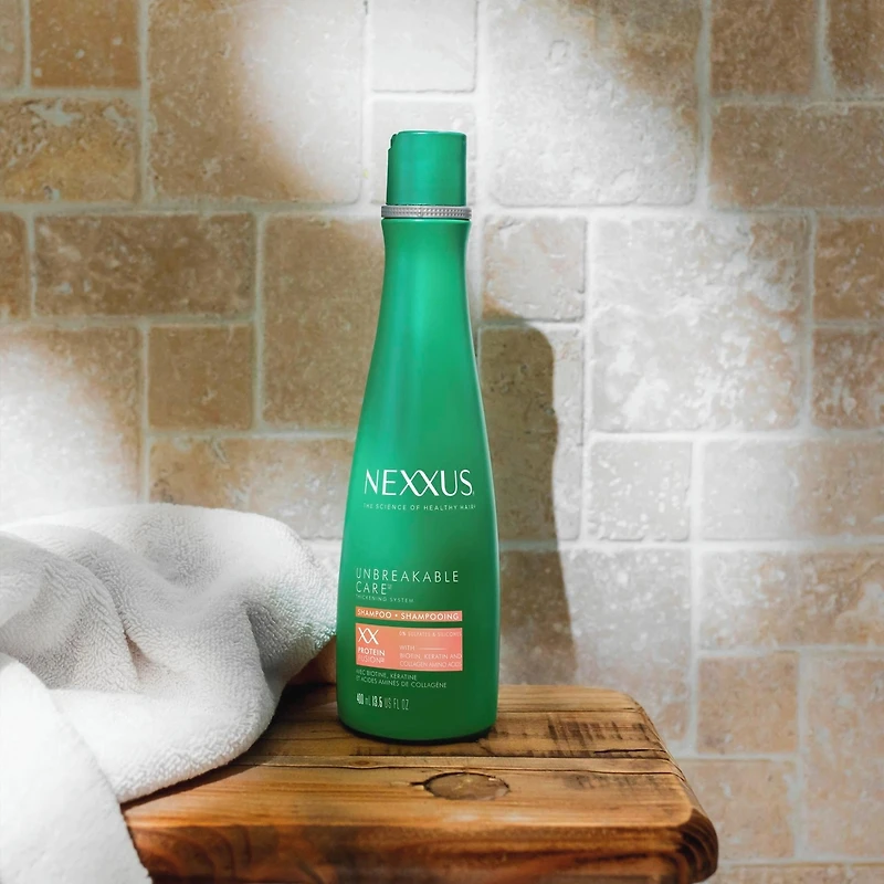 Nexxus Unbreakable Care™ Anti-Breakage Shampoo for Fine and Thin hair with Keratin, Collagen, Biotin