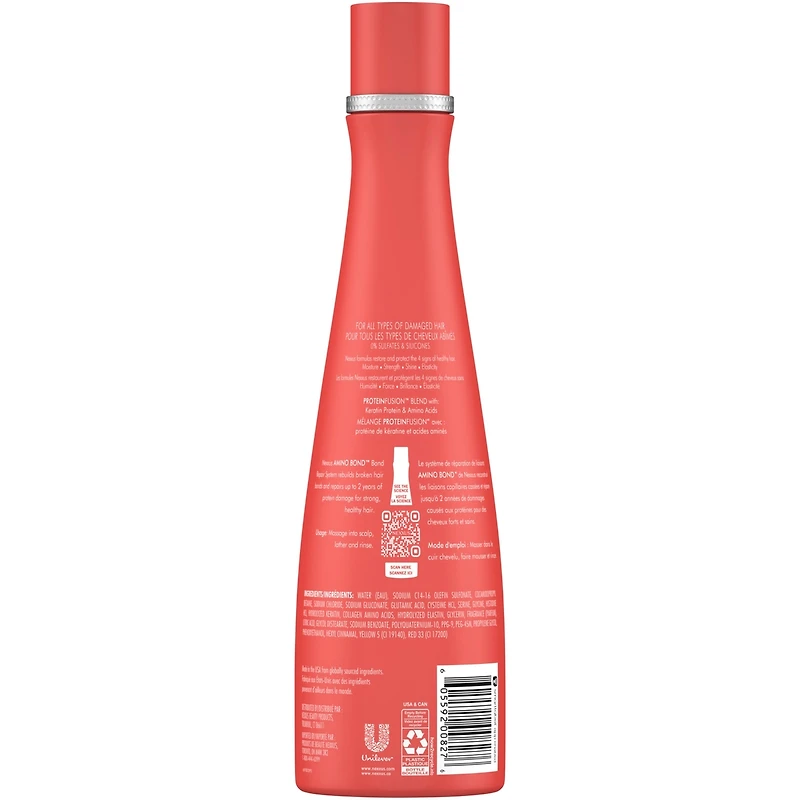 Amino Bond Shampoo for Damaged Hair Bond Repair System Sulfate-Free with Keratin Protein & Amino Acids