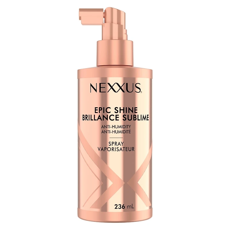 Nexxus Epic Shine Spray Anti-Humidité Protection Thermique pour une Brillance Durable et Légère, avec Technologie StyleProtect 236mL