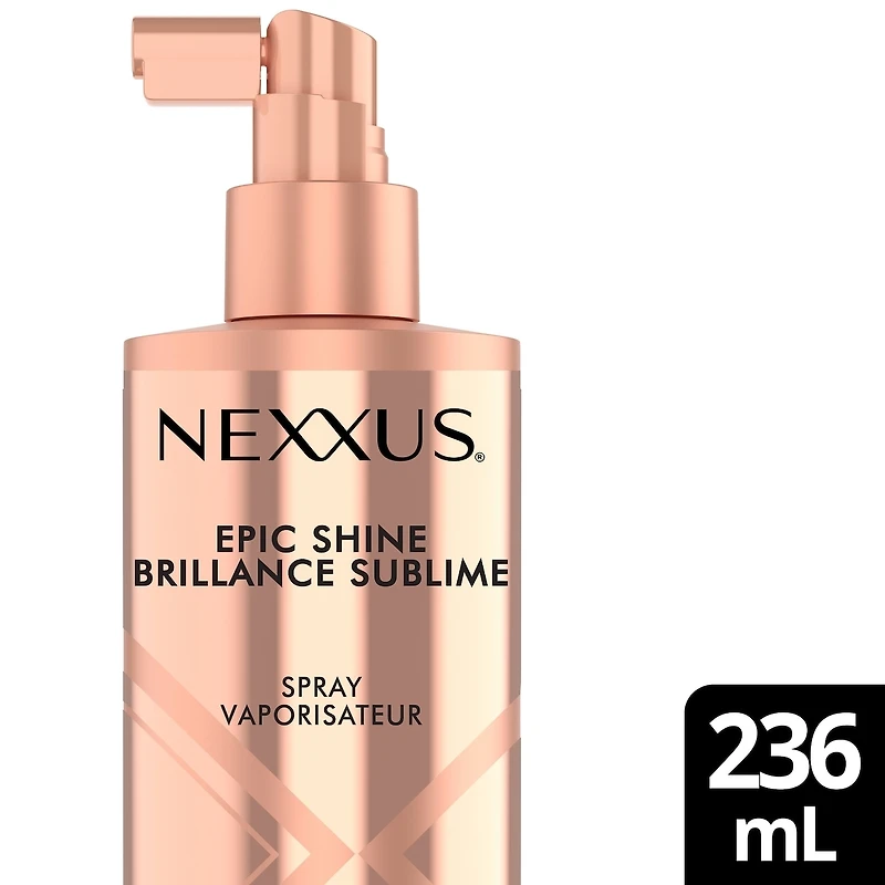 Nexxus Epic Shine Spray Anti-Humidité Protection Thermique pour une Brillance Durable et Légère, avec Technologie StyleProtect 236mL