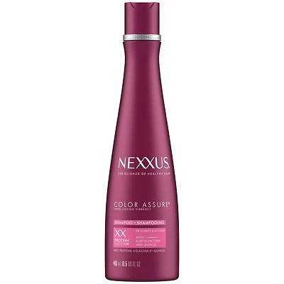 Nexxus Colour Assure Shampooing Sans Sulfates Soin Capillaire pour Cheveux Colorés fait avec Protéine d'Élastine et Quinoa 400 ml