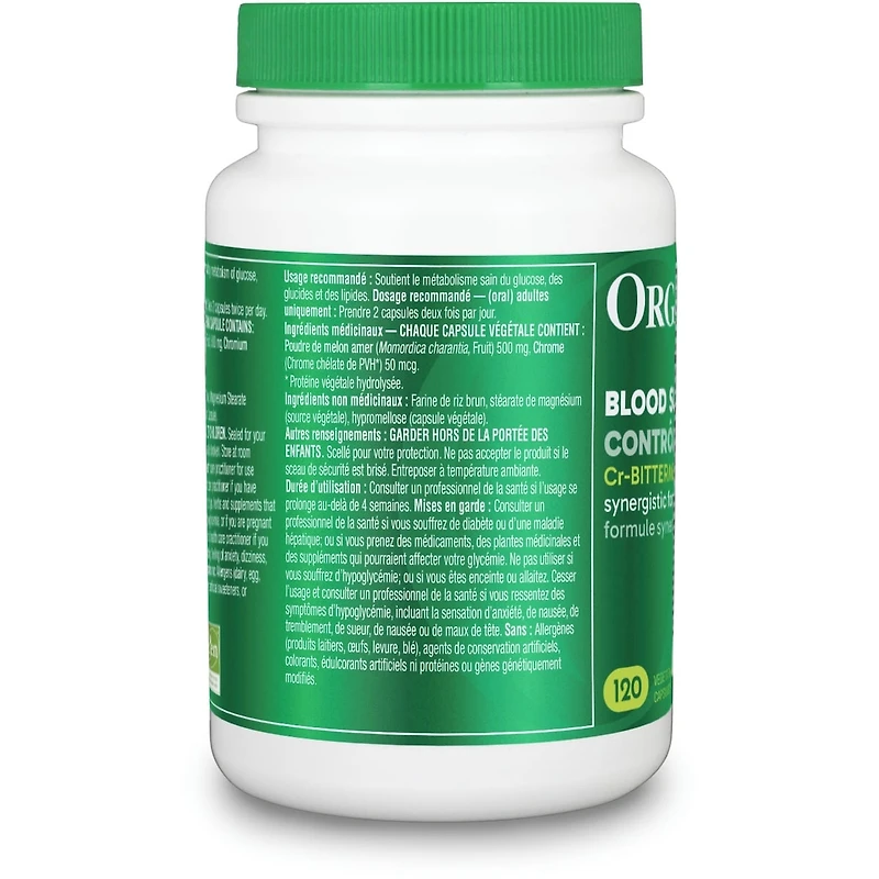 Contrôle Glycémique en Capsules végétariennes