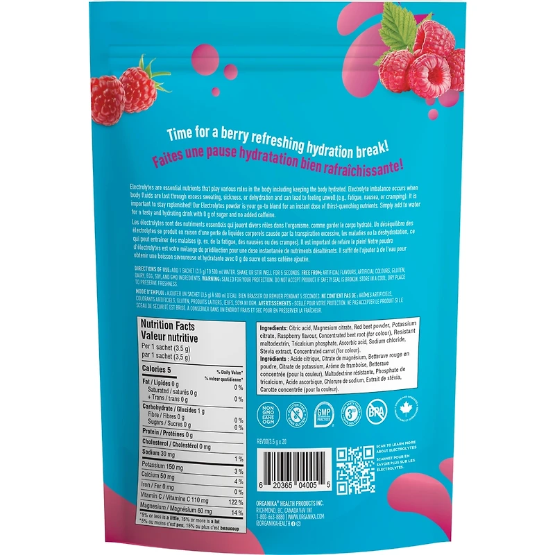 électrolyte framboise sauvage