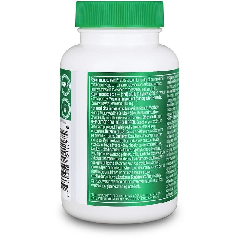 Berberine 500MG 60CAP