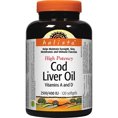Cod Liver Oil High Potency 2500/400 IU