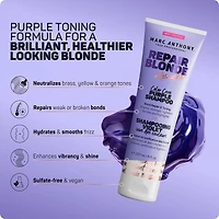 Marc Anthony Shampooing Violet Soins Des Couleurs, Repair Blonde Rescueplex, 8oz