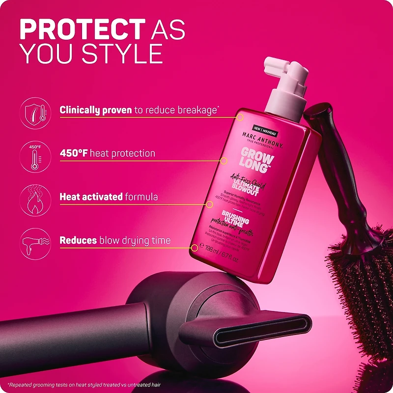 Marc Anthony True Professional® Grow Long™ BRUSHING ULTIME 
protection anti-frisottis