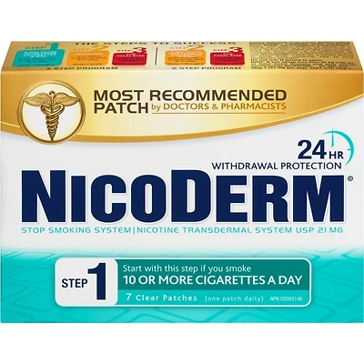 NICODERM® Stop Smoking System, STEP 1