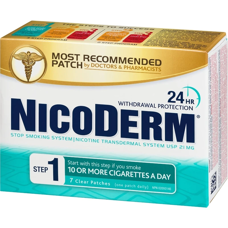 NICODERM® Stop Smoking System, STEP 1