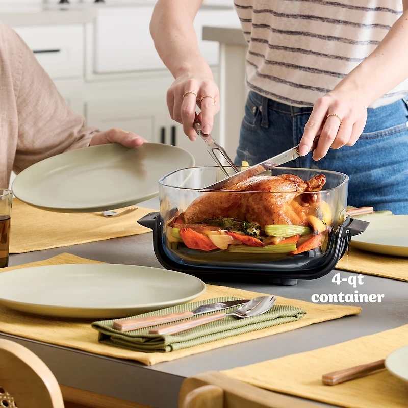 Ninja FN101CGY Crispi 4-in-1 Portable Glass Air Fryer Cooking System