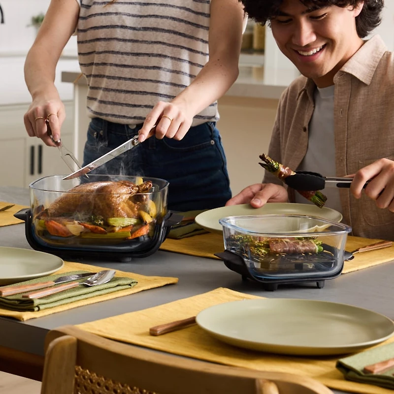 Ninja FN101CGY Crispi 4-in-1 Portable Glass Air Fryer Cooking System