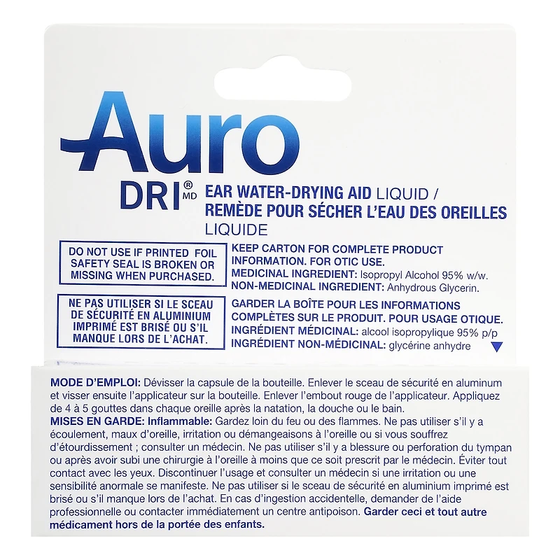 Auri-Dri Ear Water-Drying Aid Liquid