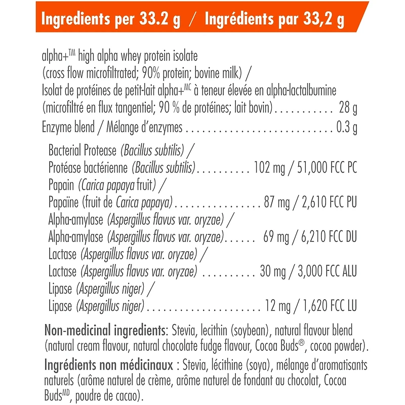 whey proteins+, chocolat naturel, poudre de protéines