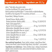 whey proteins+, chocolat naturel, poudre de protéines