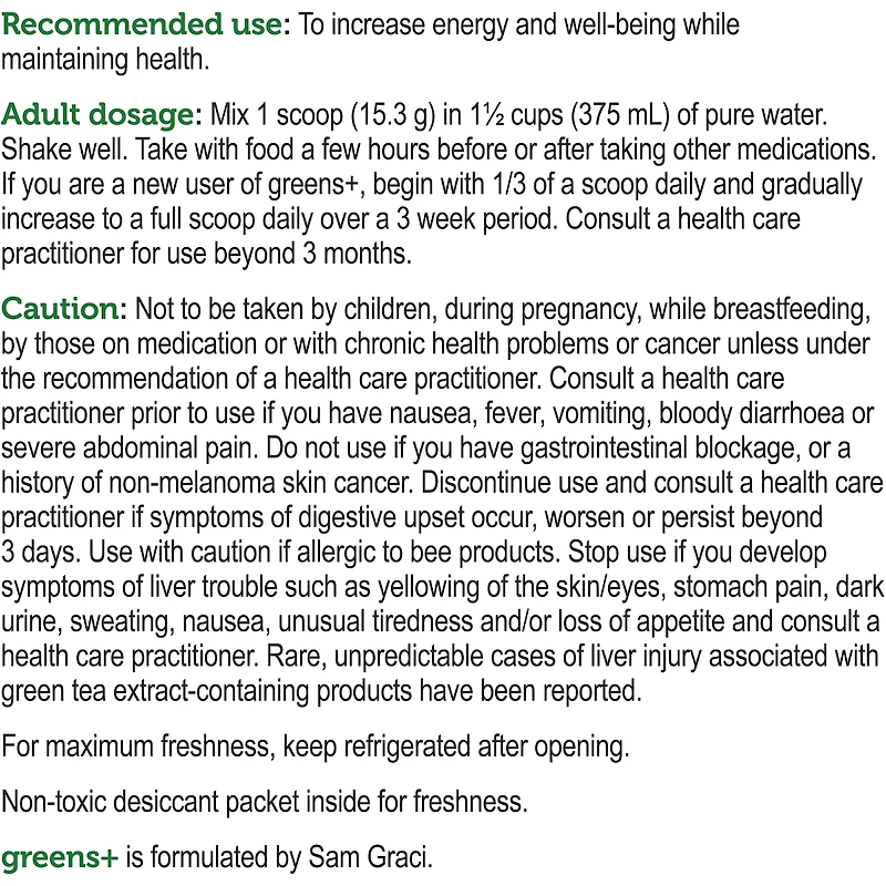 Greens + Multi + Fresh Fruit