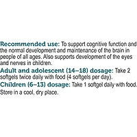 omega3+ THINK, supplément d'huile de poisson de Genuine Health, 400 mg d'EPA et 1000 mg de DHA,  sans OGM
