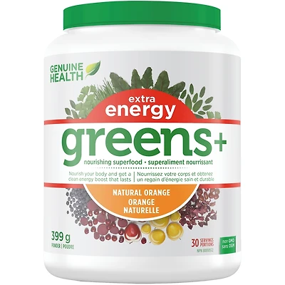 Greens+ Extra Energy Superfood, Natural Orange, Non GMO
