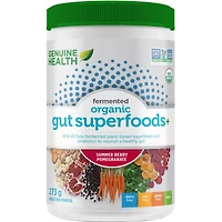 superaliments+ fermentés biologiques pour l'intestin, baies estivales et grenade
