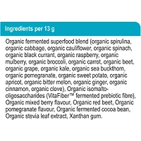 superaliments+ fermentés biologiques pour l'intestin, baies estivales et grenade