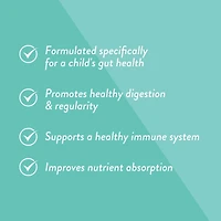 santé intestinale évoluée probiotique pour enfants de Genuine Health, saveur de limonade, 5 milliards d'UFC