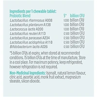 santé intestinale évoluée probiotique pour enfants de Genuine Health, saveur de limonade, 5 milliards d'UFC