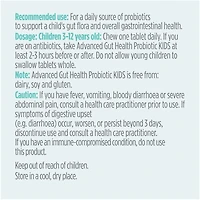 santé intestinale évoluée probiotique pour enfants de Genuine Health, saveur de limonade, 5 milliards d'UFC