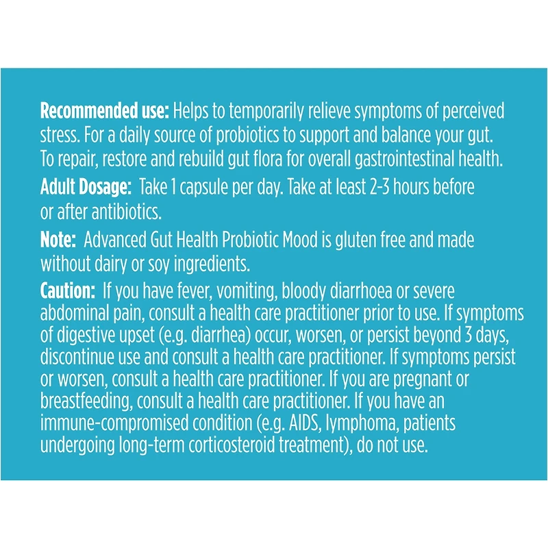 Santé Intestinale Évoluée Probiotique Humeur De Genuine Health