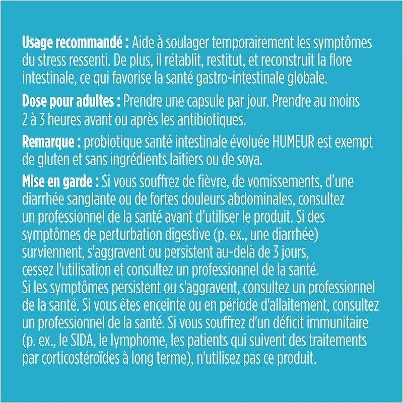 Santé Intestinale Évoluée Probiotique Humeur De Genuine Health