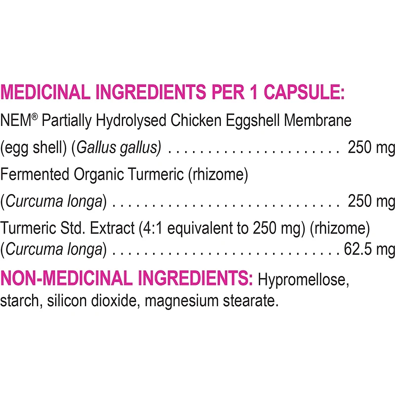 rapide soulagement articulaire avec NEM et curcuma