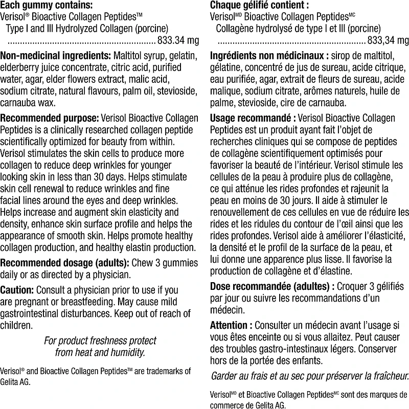 Collagen30(MD) Bioactive Collagen Peptides(MC) 2500 mg Saveur de sureau