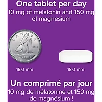 Mélatonine Magnésium Puissance maximale 10/150 mg