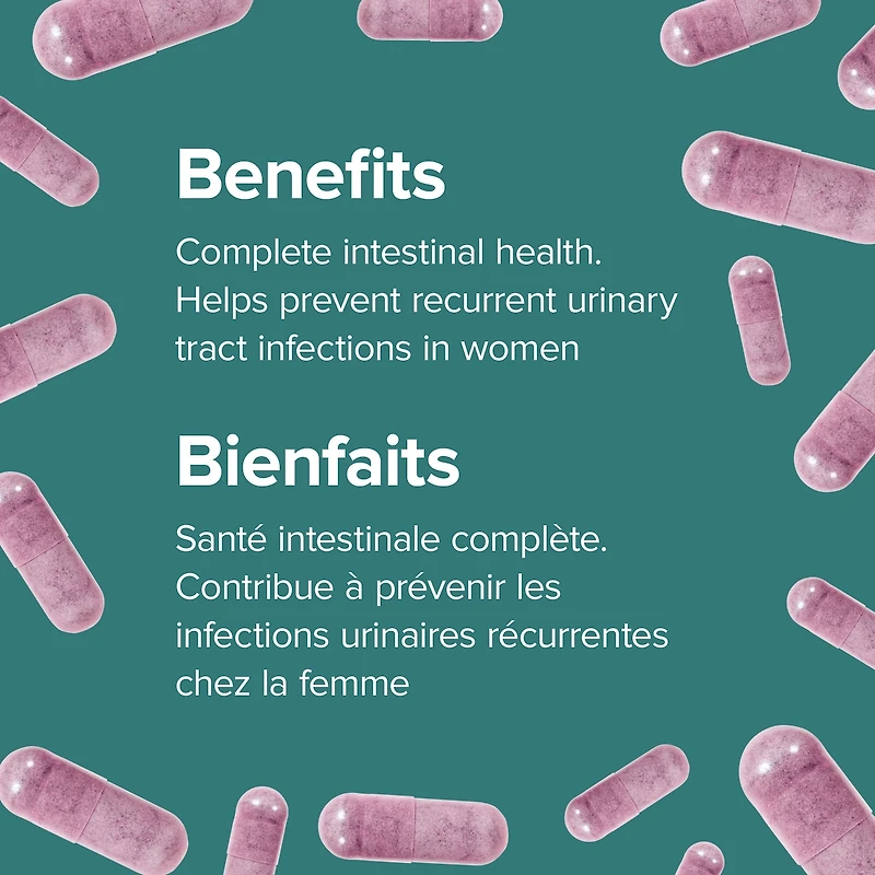 Probiotique 5 milliards avec 200 mg de canneberge