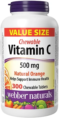 Vitamine C à croquer orange naturelle