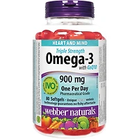 Oméga-3 Triple concentration avec CoQ10 900 mg AEP/ADH