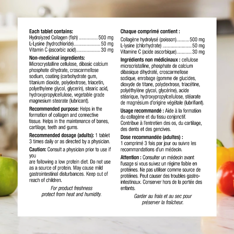 Collagène avec Lysine + Vitamine C