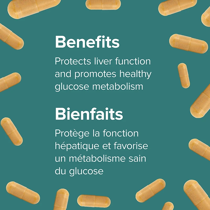 Santé hépatique Chardon-Marie, schisandra, acide alpha-lipoïque et curcumine