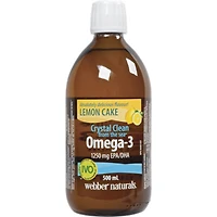 Pureté cristalline de l'océan Omega-3 1 250 mg AEP/ADH Gâteau au citron